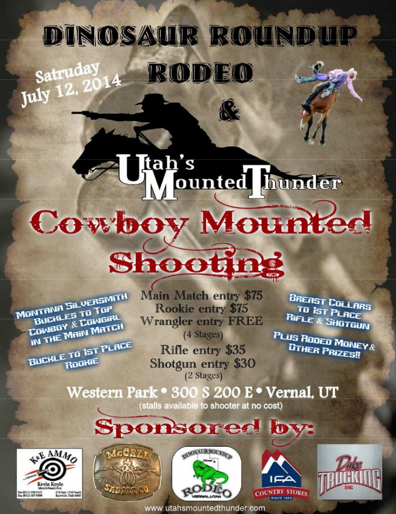 Cowboy Mounted Shooting Vernal's Dinosaur Roundup Rodeo